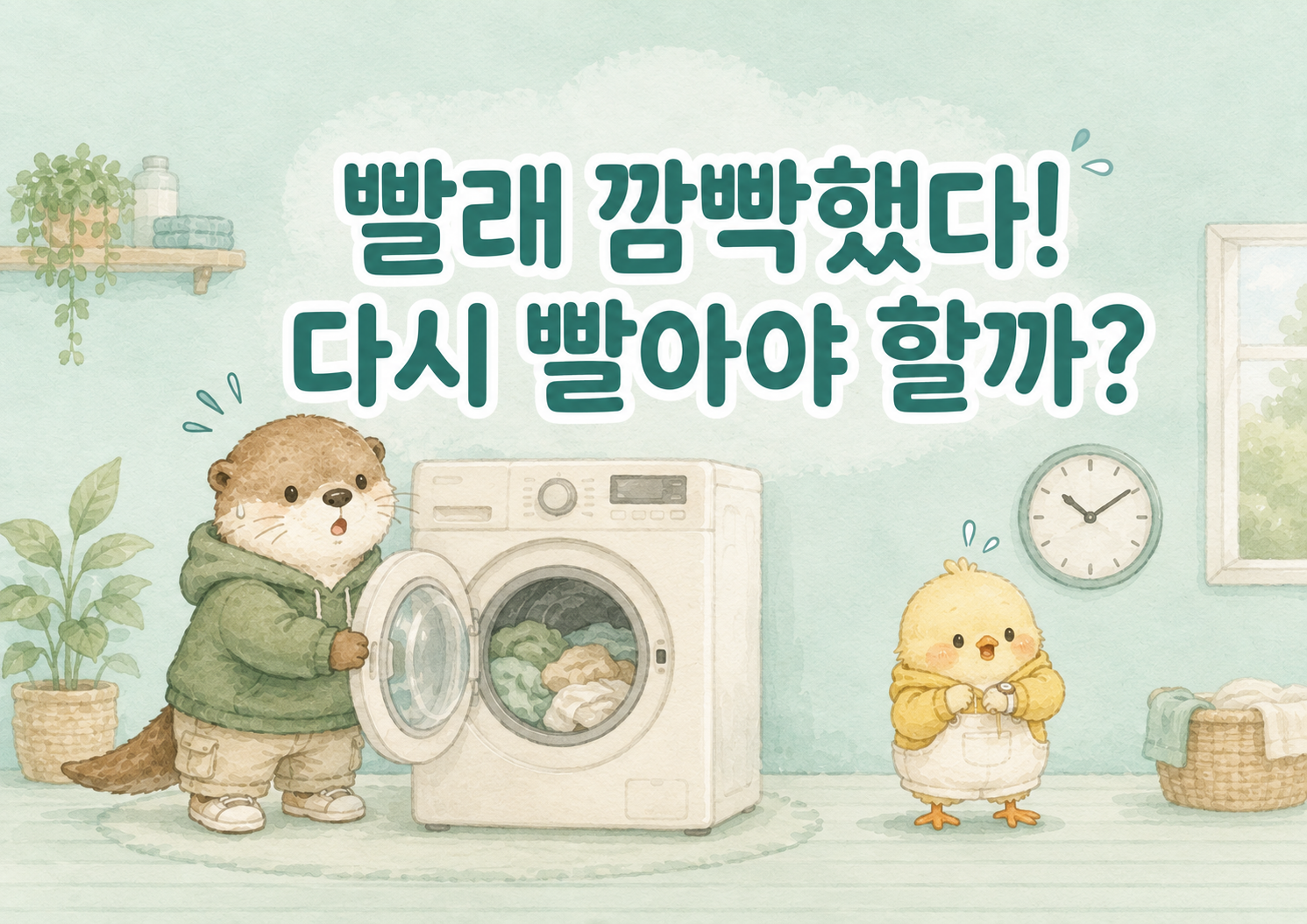 세탁기 안에 빨래를 오래 두면 냄새 나는 이유를 정리한 글