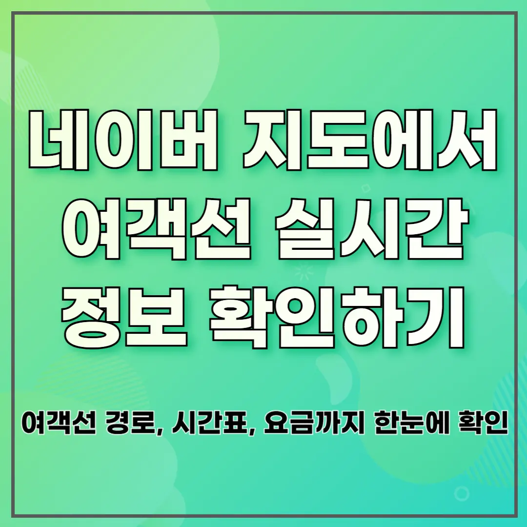 네이버 지도에서 여객선 실시간 정보 확인하기 ❘ 여객선 경로, 시간표, 요금까지 한눈에 확인