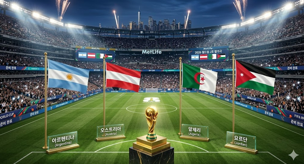 2026 북중미 월드컵 J조 조편성,경기 일정,전력 분석, 32강 진출 확률