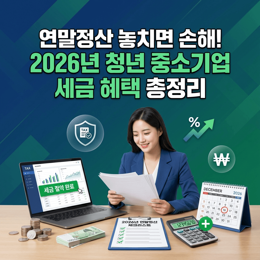 연말정산 놓치면 손해! 2026년 청년·중소기업 세금 혜택 총정리 썸네일