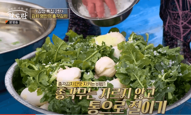 알타리 김치 총각김치 맛있게 담는법
