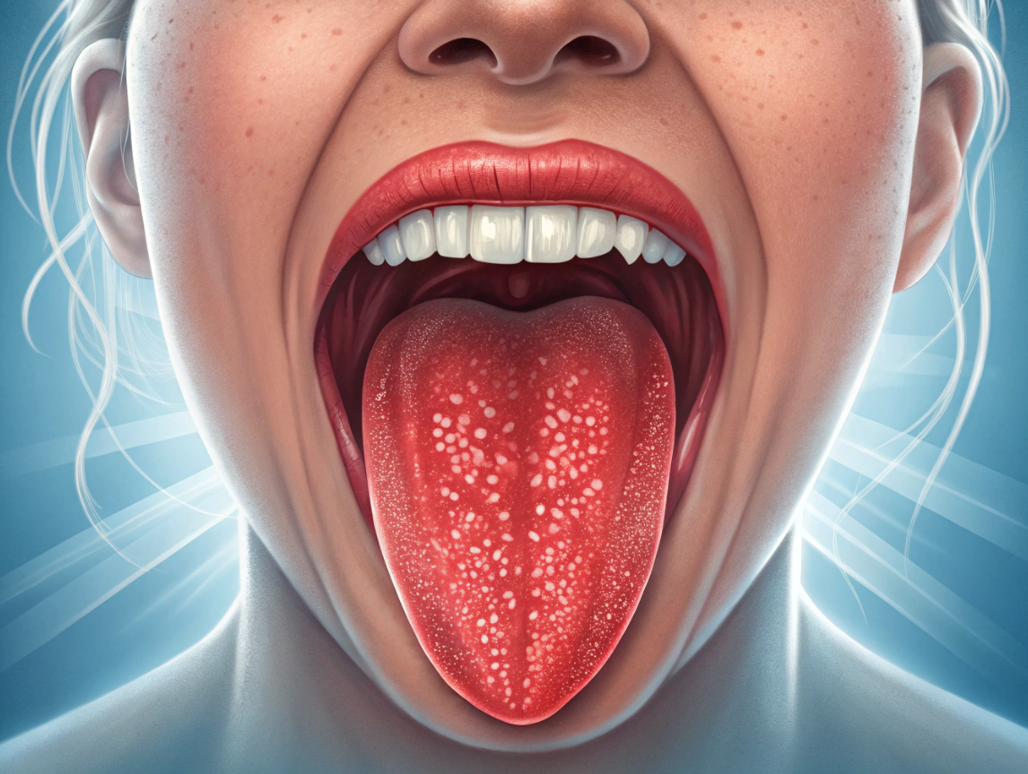 혀에 발생한 염증