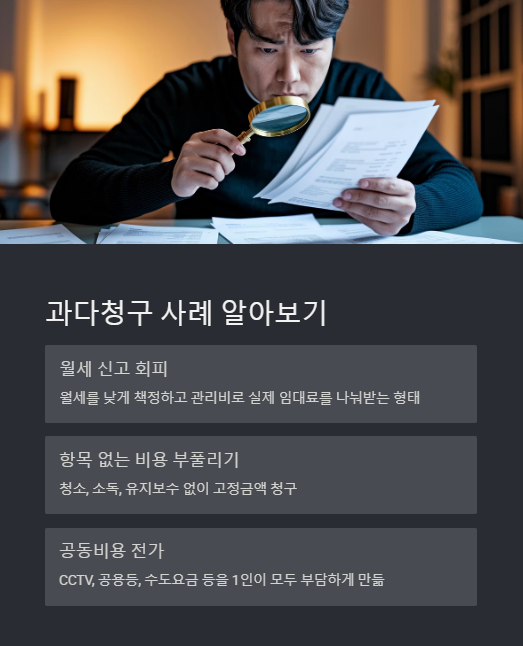 과다청구 사례 알아보기