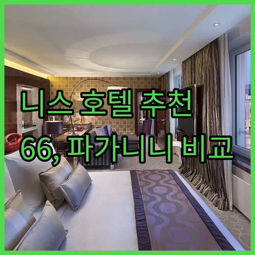 니스 여행 호텔 고민? 66, 파가니