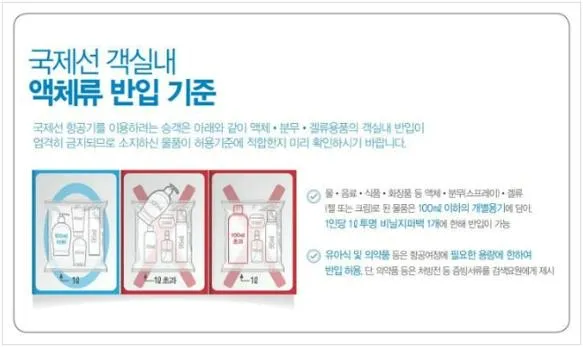 비행기 반입금지 물품