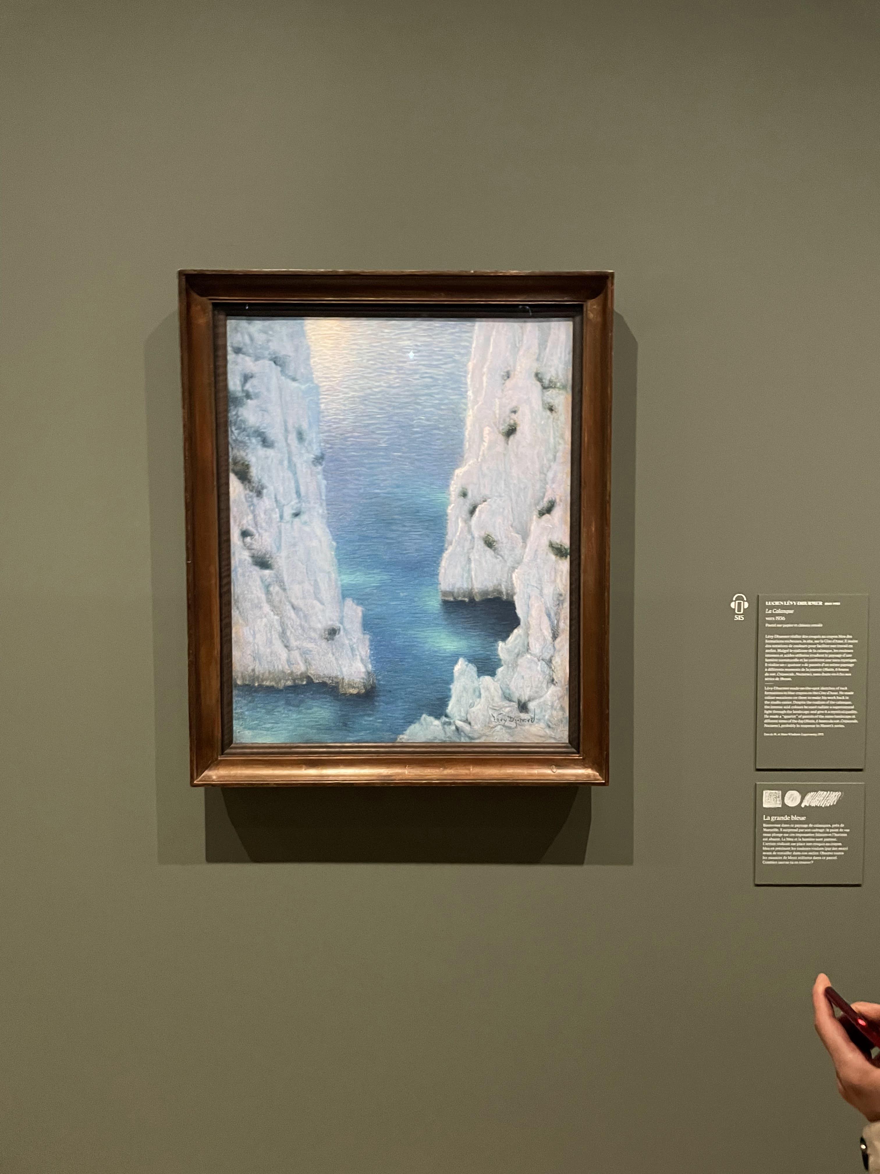 Lucien L&eacute;vy-Dhurmer&amp;#44; La Calanque&amp;#44; pastel sur papier et ch&acirc;ssis entoil&eacute;&amp;#44; vers 1936.