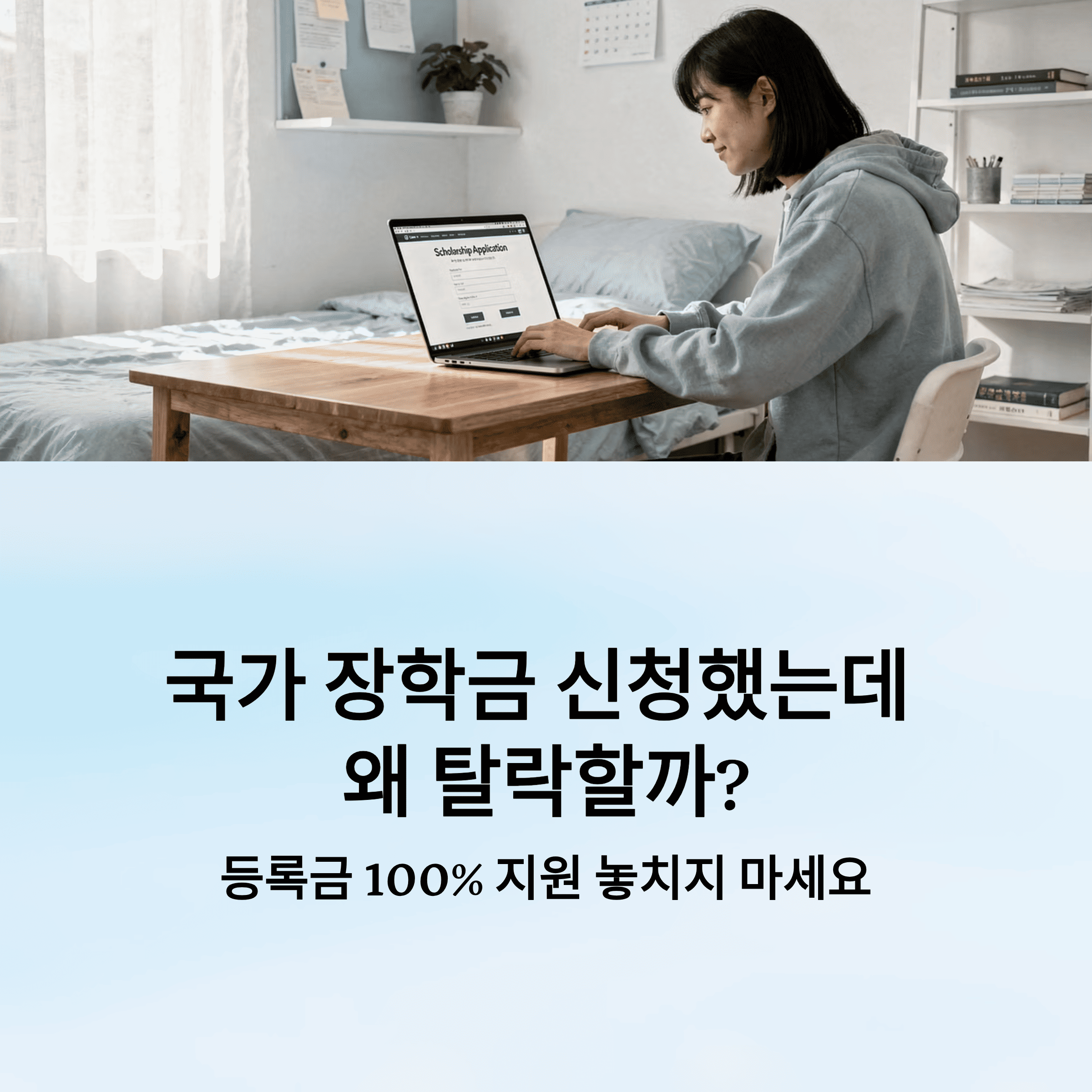 국가 장학금, 신청했는데도 탈락하는 이유