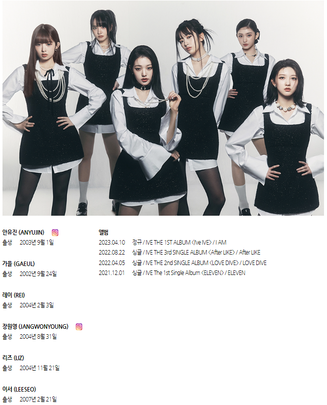 아이브-IVE-노래 가사-소개-After LIKE-LOVE DIVE-I AM