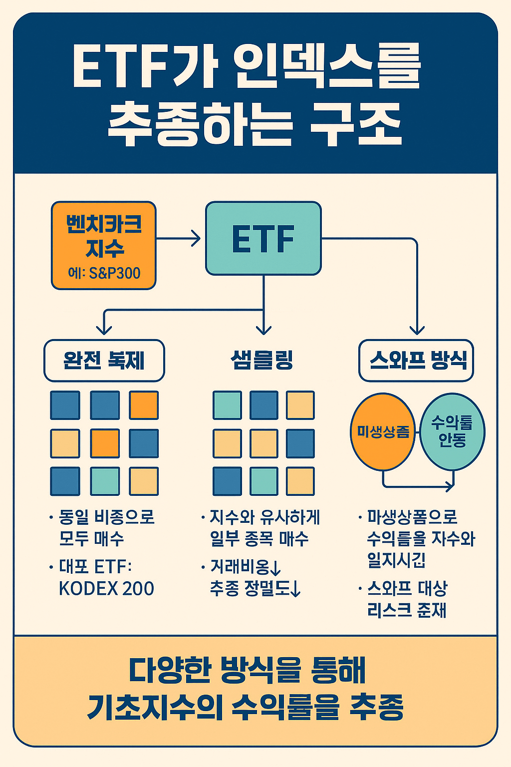ETF가 인덱스를 추종하는 로직, 알고 투자하자