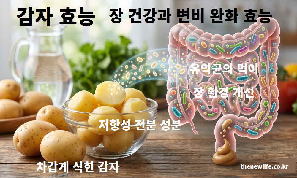 감자 효능 장 건강 변비 완화