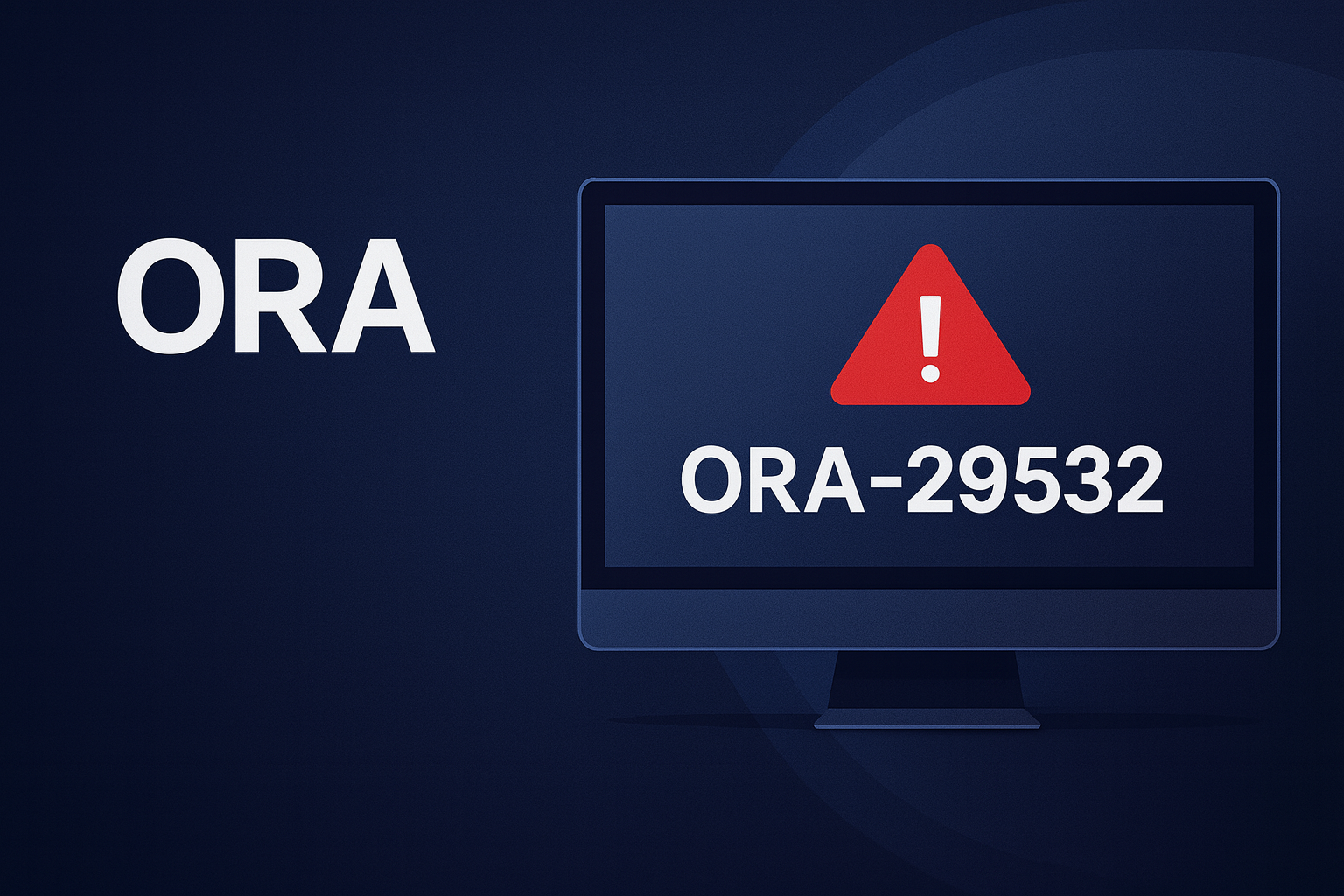 ORA-29532 오류