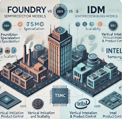 파운드리 vs IDM 반도체 사진