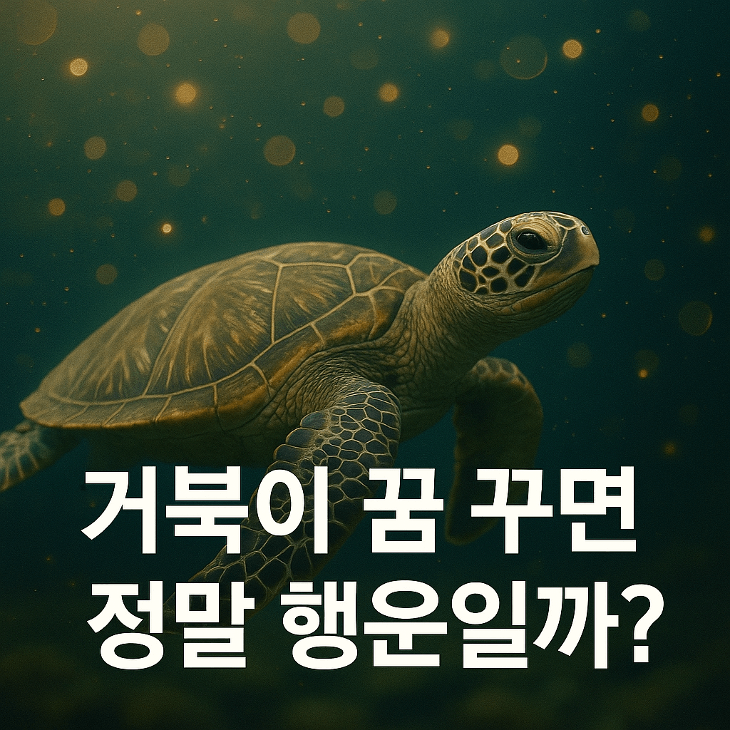 거북이 꿈 꾸면 정말 행운일까? 썸네일