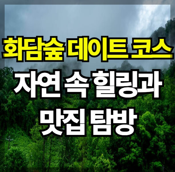 화담숲 데이트 코스 완벽 가이드: 자연 속 힐링과 맛집 탐방