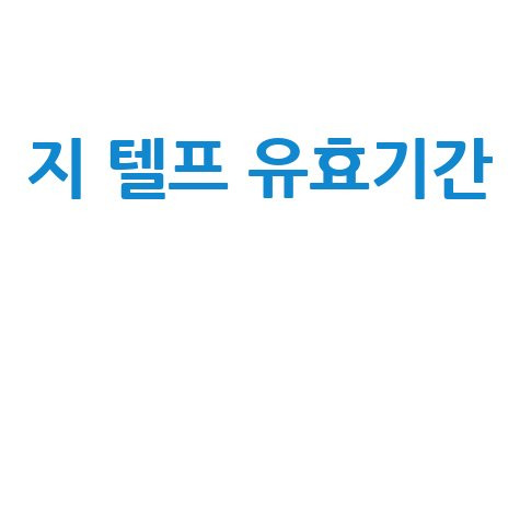 지 텔프 유효기간 확인 방법 안내