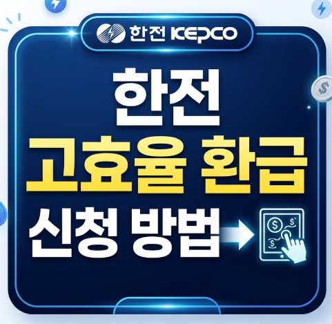 한전-고효율-환급-신청-방법