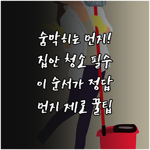 미세먼지 심한 날 집안 청소 순서와 ..