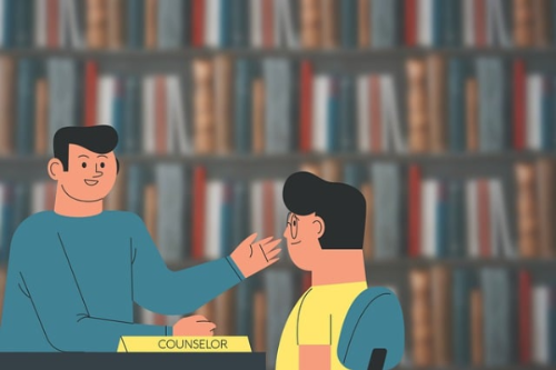 사회복지사의 상담모습
