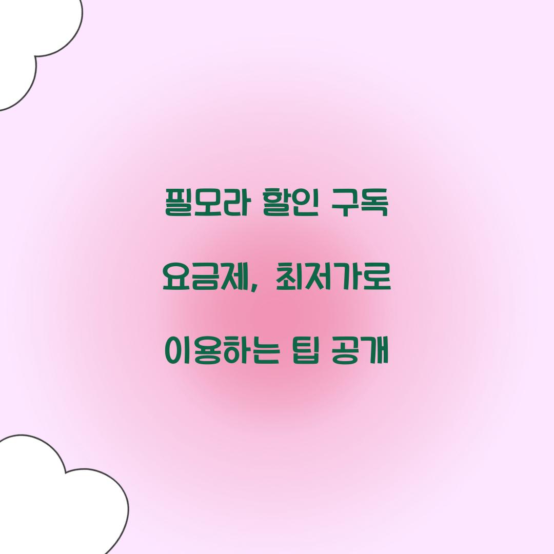 필모라 할인 구독 요금제