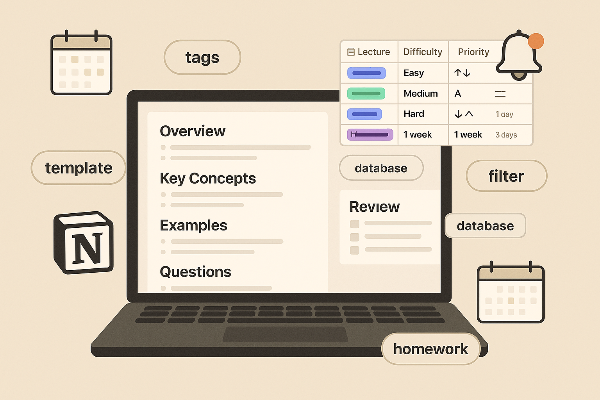 노션으로 공부하는 사진