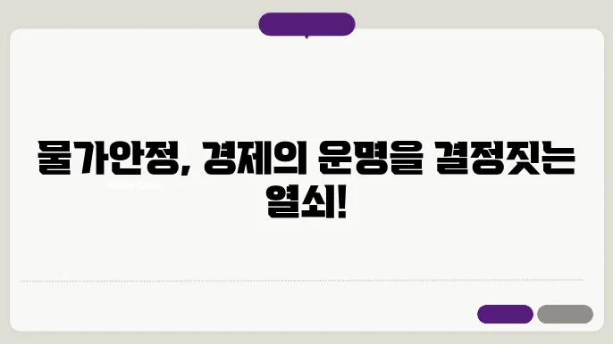 물가안정 목표 활용