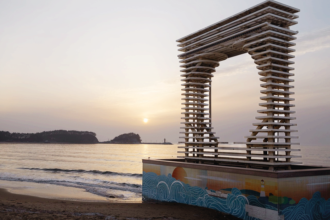 만리포 해수욕장 사진