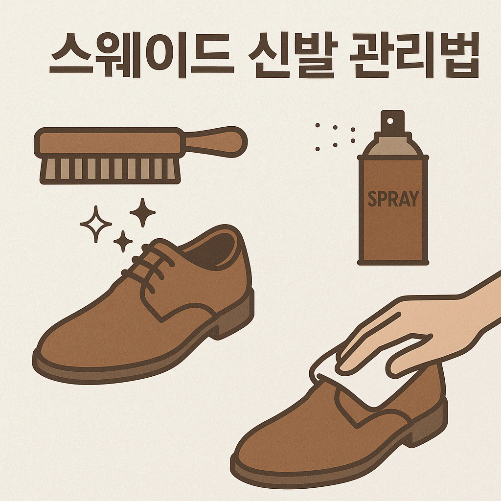스웨이드 신발 관리법