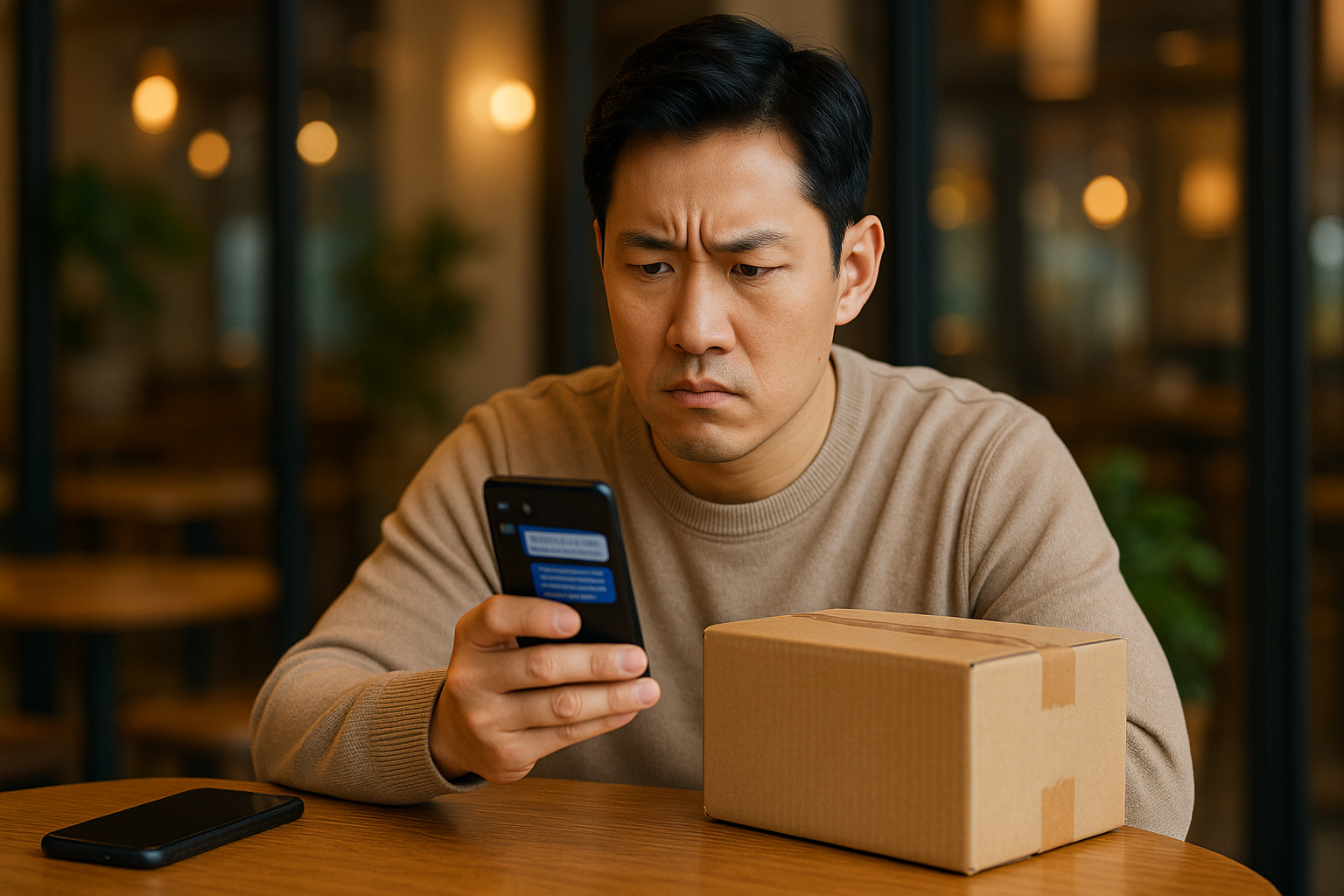 구매한 중고거래 물품을 의심하는 소비자