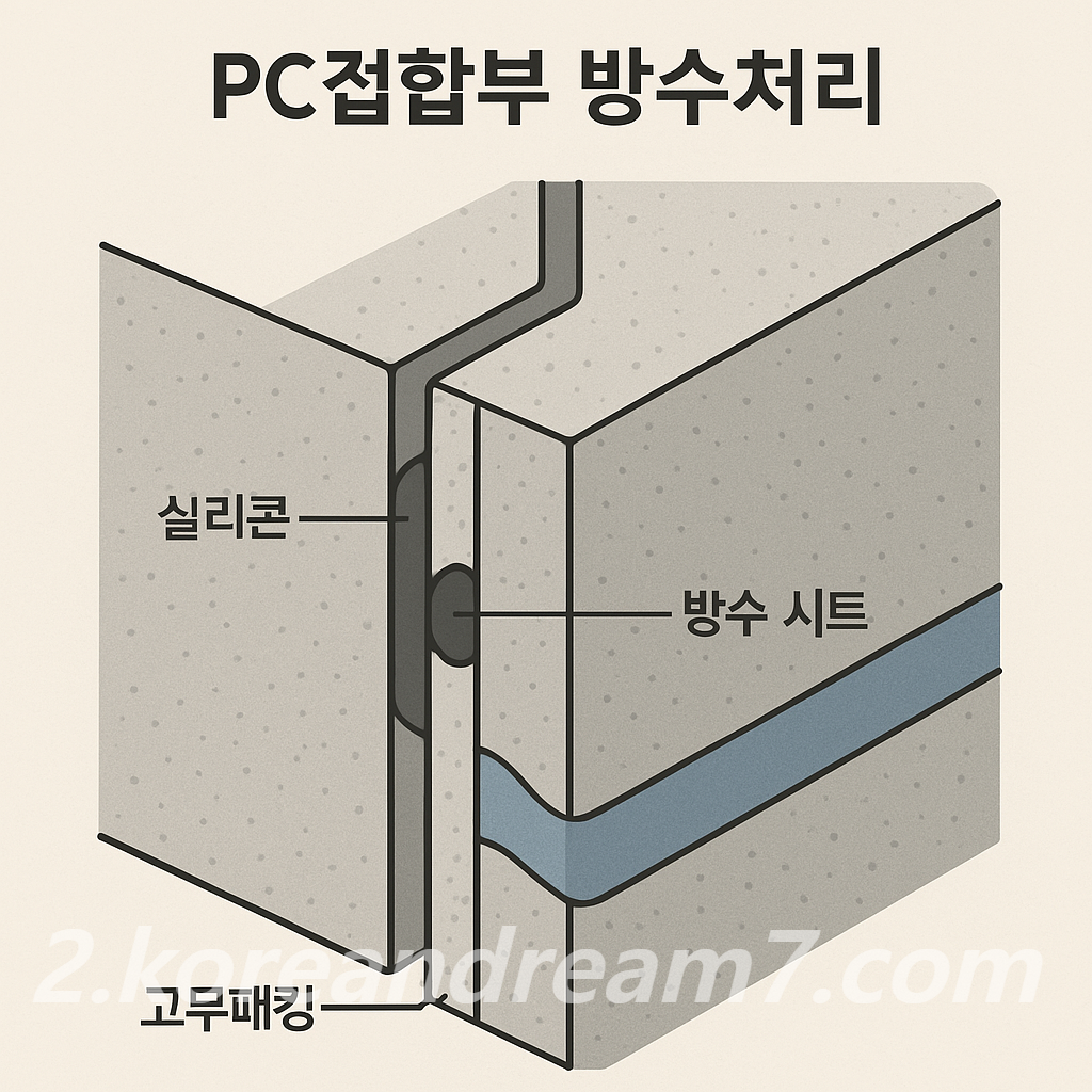 PC 접합부 방수처리