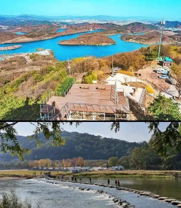 한반도지형전망공원-농다리