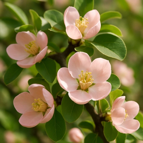 봄철 모과나무 개화 모습