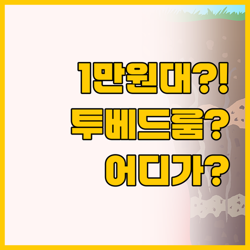 1만원대 투베드룸 실화  벨라 메리 ..