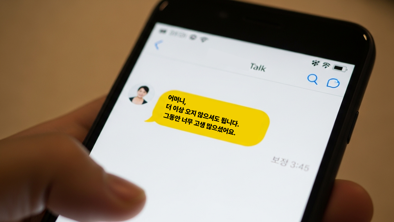 며느리의 카톡 글