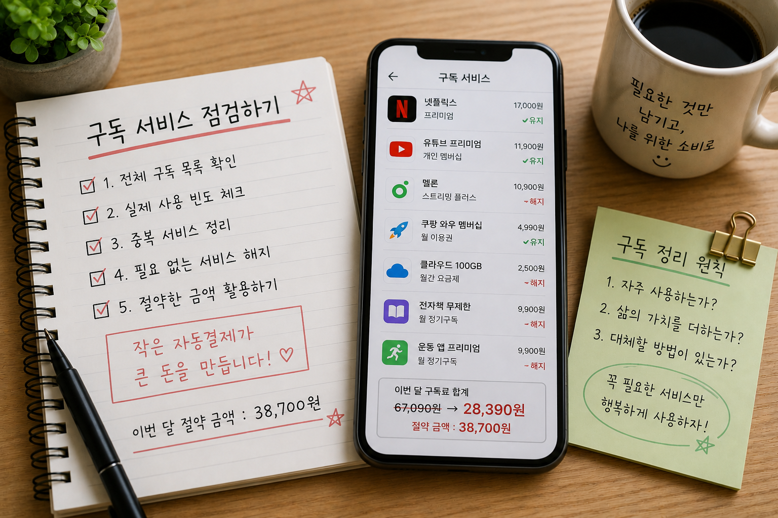 구독 서비스 줄이기 (자동결제, 고정지출, 해지전략)