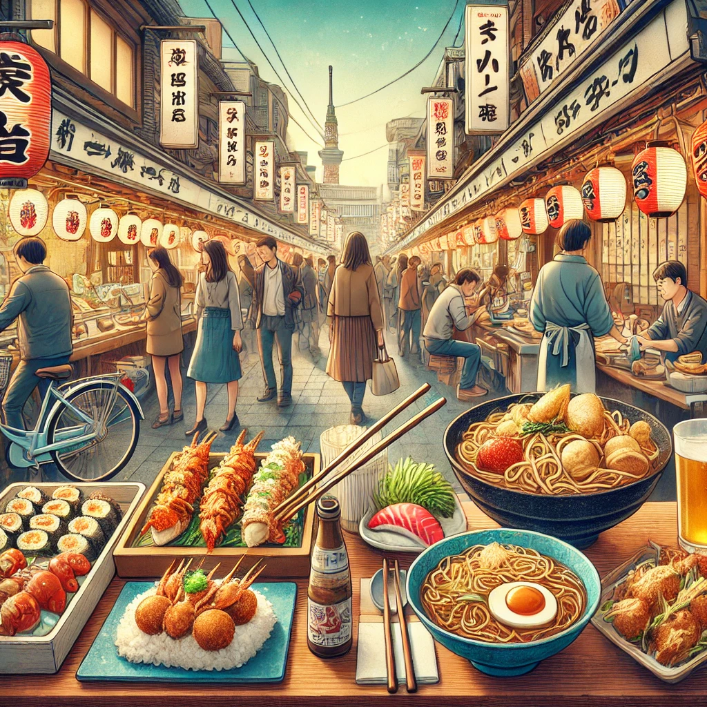 일본 먹거리 골목