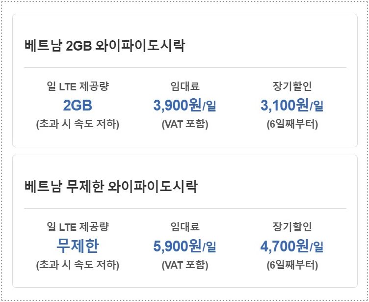 베트남-와이파이-도시락