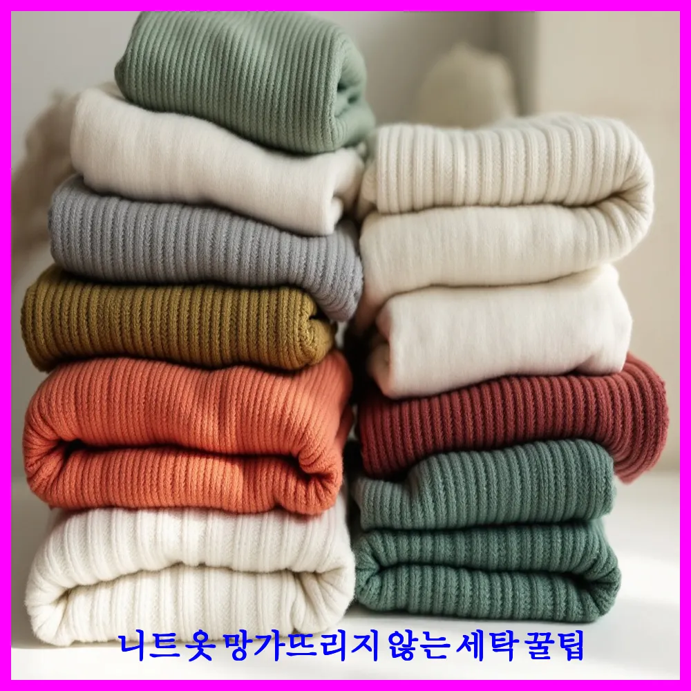 니트 옷 망가뜨리지 않는 세탁 꿀팁