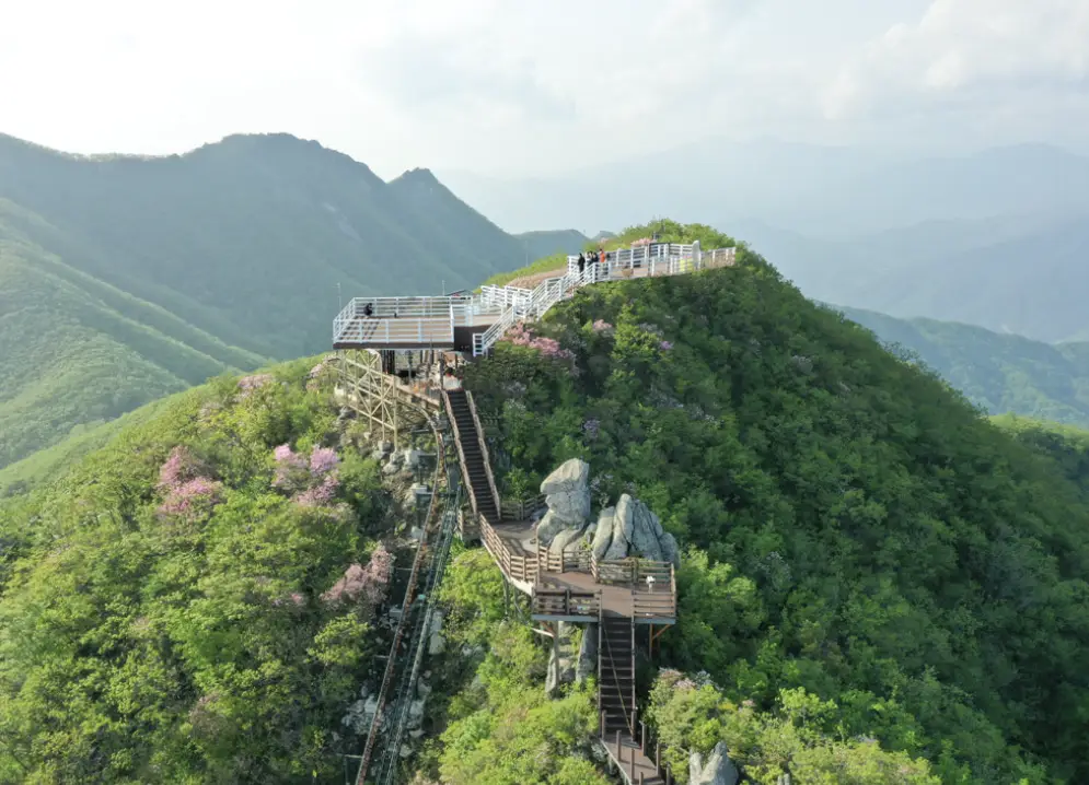 함양 대봉산 모노레일 상부승강장