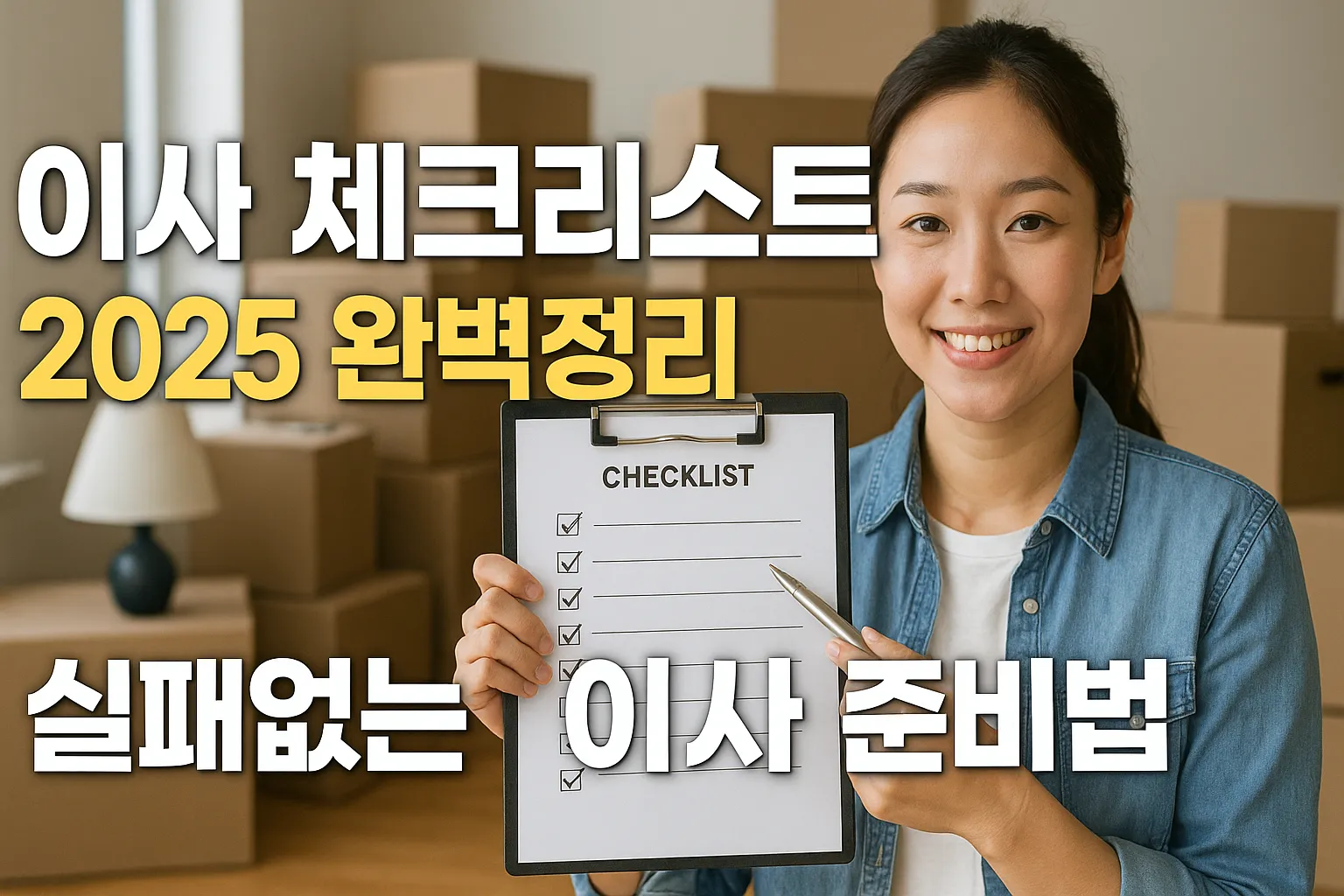 이사 체크리스트 2025 완벽정리! 실패없는 이사 준비법