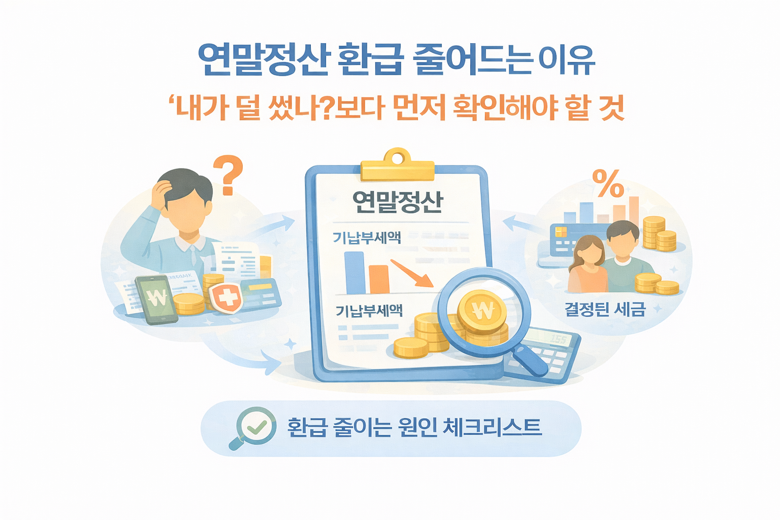 연말정산 환급 줄어드는 이유