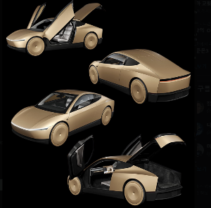 테슬라가 공개한 로보택시 이미지