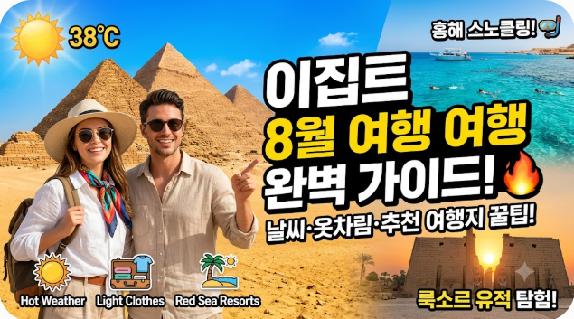 이집트 8월 날씨 옷차림 추천 여행지