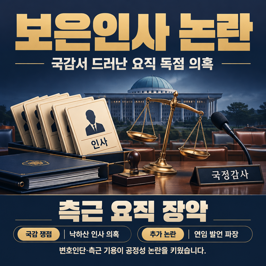 보은인사 논란
