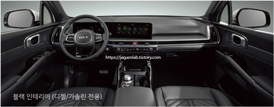 2025 쏘렌토 블랙 내장 컬러
