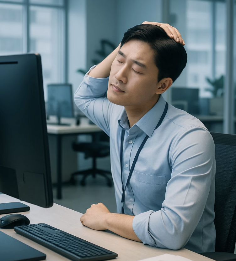 50분의 법칙, 목에도 휴식을