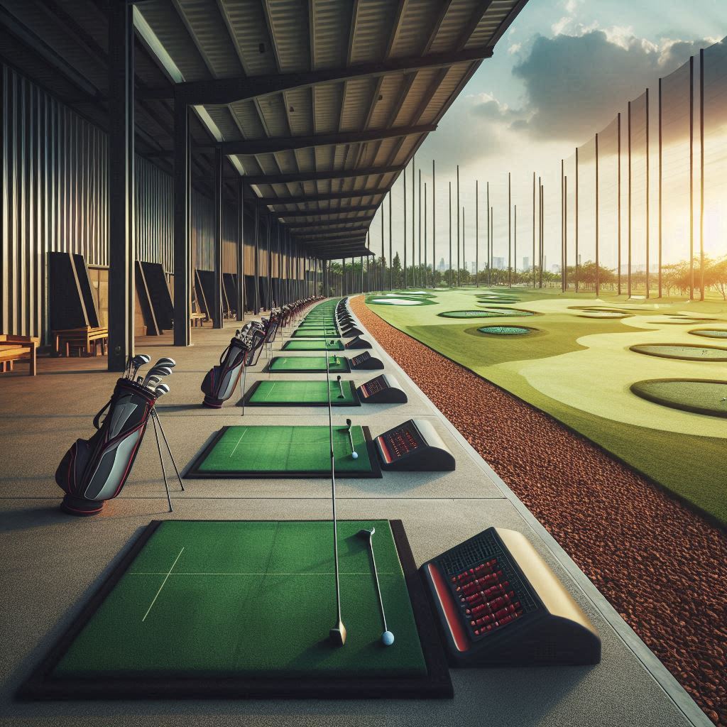 실외골프연습장 배경