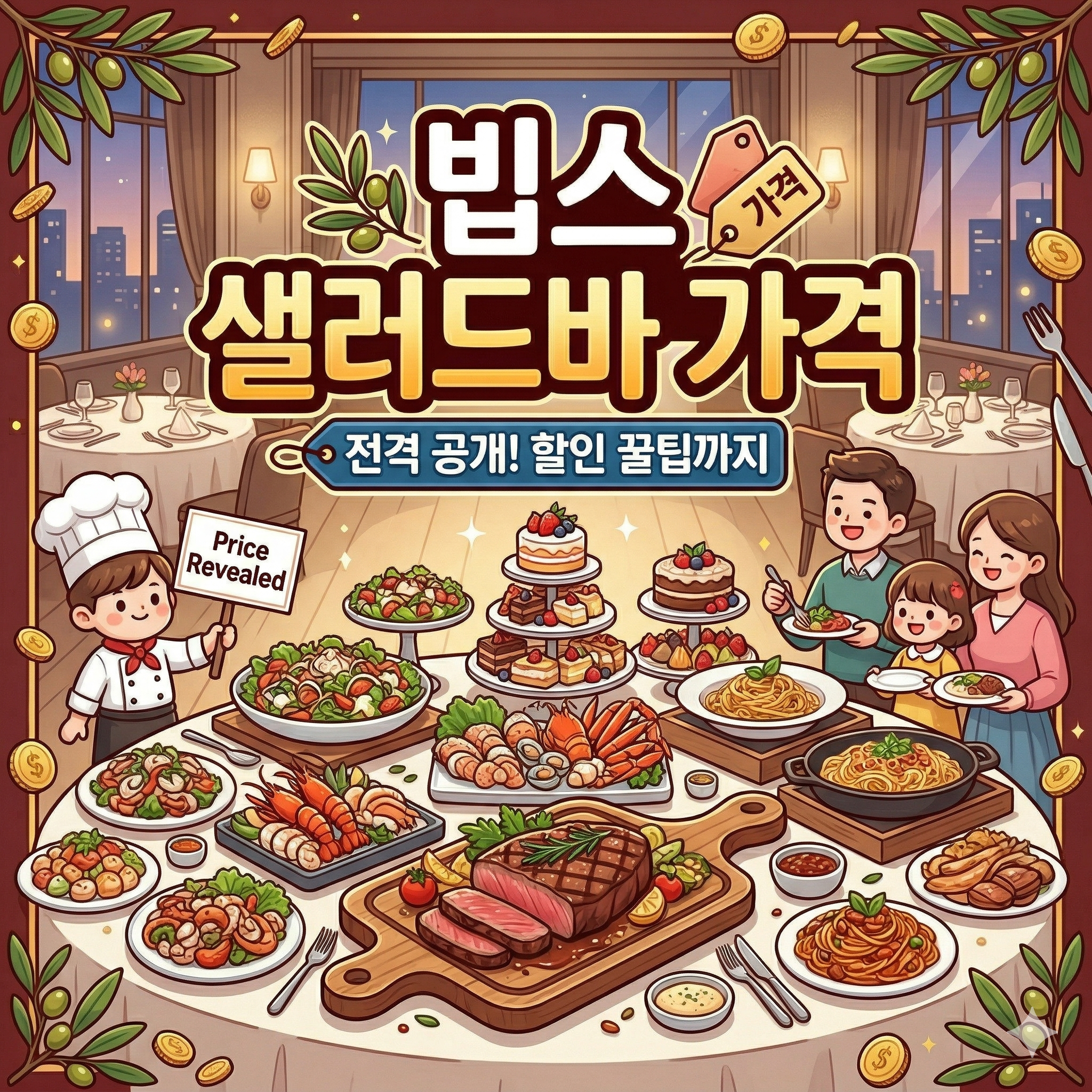 빕스 샐러드바 가격 및 할인 혜택 총정리: 똑똑하게 즐기는 빕스 가이드