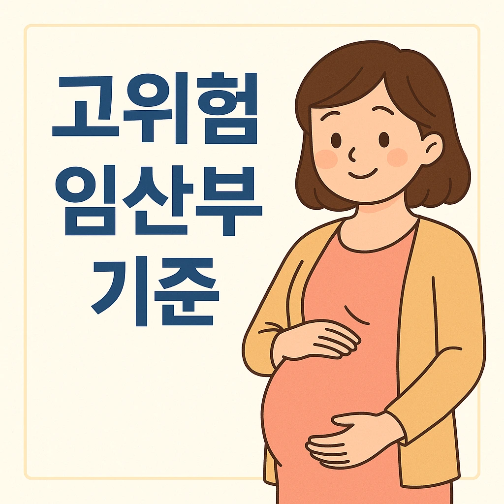 고위험임산부 기준과 정부 지원 정책