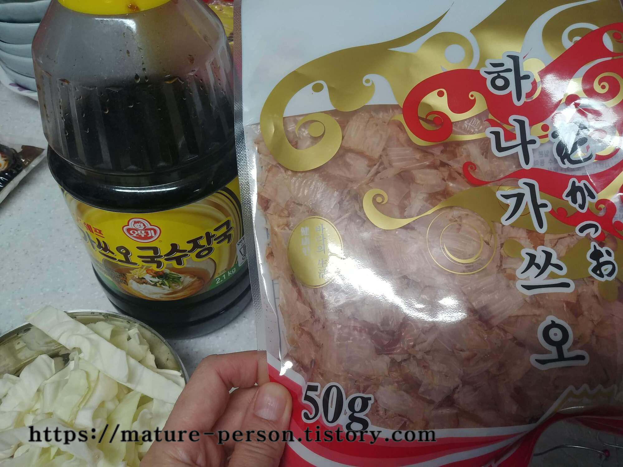 국수장국과 가쓰오부시