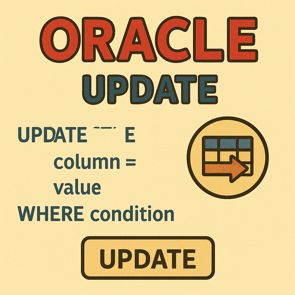 오라클 UPDATE() 기본 문법부터 실전 예제까지 완전 정리